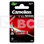 Элемент питания алкалиновый для пультов сигнализаций Camelion LR27A Mercury Free A27-BP1 12В BL-1 (блист.1шт), фото 1