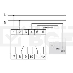 Реле уровня PZ-829 (двухуровневый монтаж на DIN-рейке 35мм 230В AC 2х16А 2перкл. IP20) F&F EA08.001.002, фото2