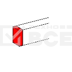 Заглушка торцевая для кабель-каналов 80х35мм, 80х50мм LEGRAND 010722, фото 1