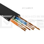 Патч-корд GCR PROF плоский прямой 3.0m, UTP медь кат.6, черный, 30 AWG, ethernet high speed 10 Гбит/с, RJ45, T568B, GCR-52870, фото5