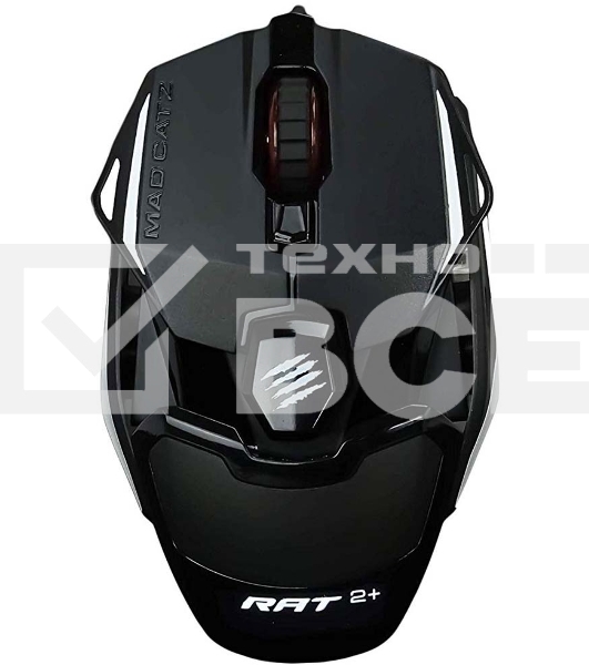 Мышь проводная Mad Catz R.A.T. 2+ черный, 5000 dpi, USB, кнопки - 3