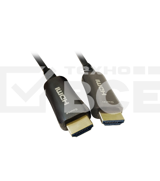 Кабель аудио-видео Digma HDMI 2.0 AOC HDMI (m)/HDMI (m) 20м. позолоченные контакты черный