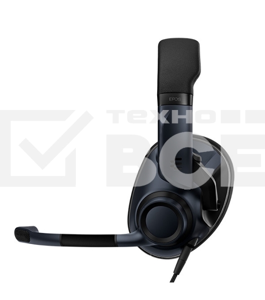 Игровая гарнитура EPOS H6 PRO Closed чёрная (Sennheiser, mini jack 3.5 мм, PC / Soft phone, PS4, Xbox One, Nintendo Switch, Mac OSX, PS5, Xbox Series X)