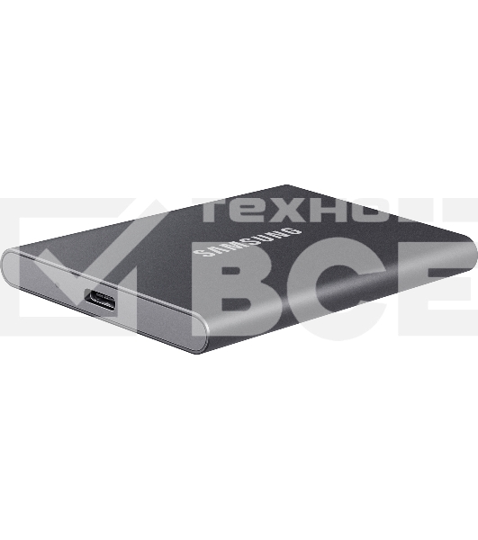 Внешний SSD Samsung T7, 2TB, USB 3.2 Gen 2 Type-C, R/W 1050/1000, титан