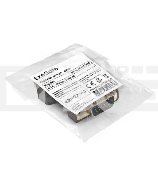 Переходник VGA - DVI-A ExeGate EX-A-VGAM-DVIF (15M/25F)