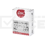 Кассета с лентой S'OK by Sakura Printing TZE445 для Brother, белый на красном, 18мм/8м, наклейка, фото2