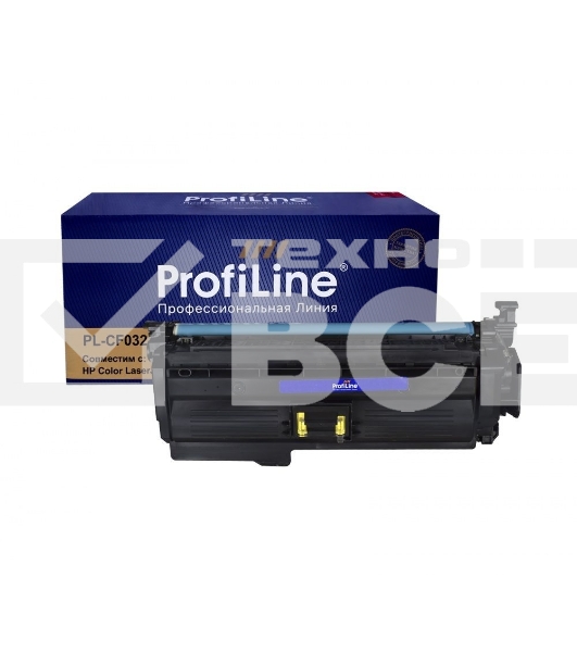 Картридж лазерный PL-CF032A (№646A) для принтеров HP Color LaserJet CM4540 Yellow 12500 копий ProfiLine
