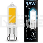 Лампа светодиодная Gauss G9 3.5Вт цок.:G9 капсул. 220B 4100K св.свеч.бел.нейт. (упак.:10шт) (107809203), фото2