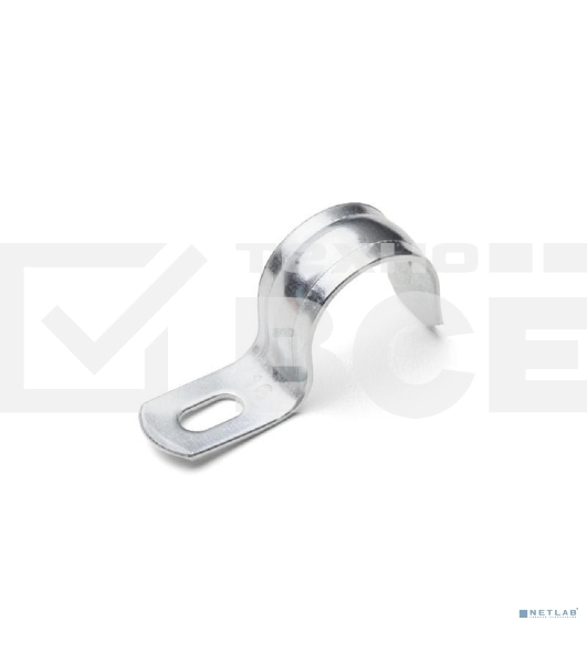 Скоба крепежная однолапковая СМО d19-20мм метал. оцинк. (уп.100шт) Fortisflex 49120