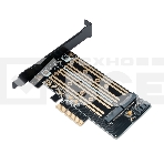 Адаптер для двух SSD M.2 (NVMe+SATA) в разъем PCI-e Gembird MF-PCIE-NVME-SATA, коробка, фото2