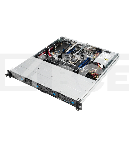 Платформа Asus RS300-E11-PS4 1U, LGA1200, 4xDDR4, 4x3.5 (1xSFF8643, 2xOcuLink on the backplane,), DVDRW, 2x1GbE, 1xM.2 SATA/PCIE 2280, optional ASMB10-iKVM, HDMI (from CPU), 1x350W