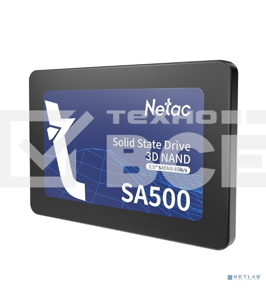 Накопитель SSD Netac SA500, 128Gb, SATA III, 2.5
