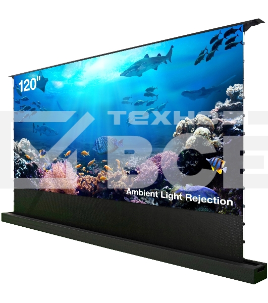 Экран Cactus 148x263см FloorRising CS-PSFRALR-263X148 16:9 напольный рулонный черный (моторизованный привод)