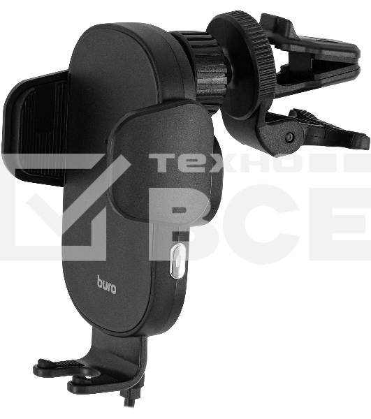 Автомобильное зарядное устройство Buro BUQC15 15W 2.5A (QI) USB-C универсальное черный