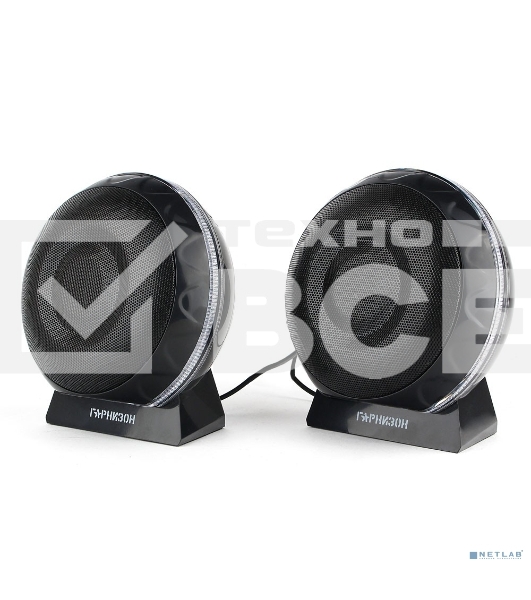 Акустическая система 2.0 Гарнизон GSP-150, черный, 6 Вт, FTB-динамики, материал- пластик, USB - питание