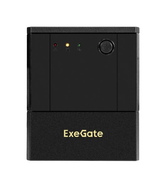 Источник бесперебойного питания ExeGate SpecialPro UNB-1000.LED.AVR.8C13 (1000VA/700W, LED, AVR, 8*C13, батарея 12V 7.2Ah - 2 шт., металлический корпус, Black)