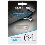 Флешка USB 64Gb USB Drive USB 3.1 Samsung BAR Plus (up to 300Mb/s) (MUF-64BE3/APC) серебристый, фото29