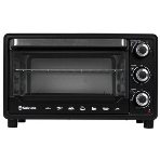 Мини-печь Sakura SA-7001HBK 35л, 3200Вт, духовка 1600Вт, конфорки 185мм+155мм (1000Вт+600Вт), механ.управление, 3 режима работы духовки (верх, низ, верх+низ), раздельная регулировка температуры духовки и конфорок, комплектация - металлическая решетка, противень и ухват. чёрны, фото4