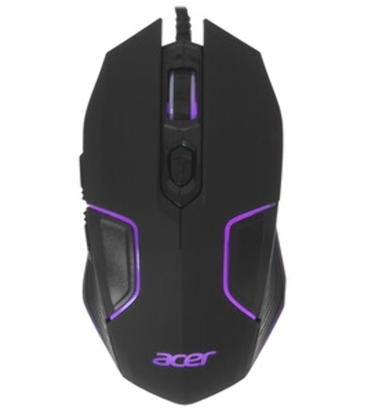 Мышь проводная Acer OMW170 черный, 3200 dpi, USB, кнопки - 6