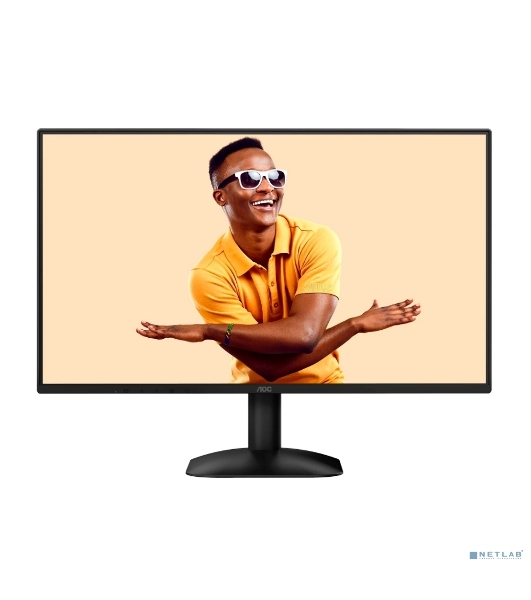 Монитор 23.8' AOC 24B31H IPS 1920x1080, 120 Гц, 4 мс (1 мс MPRT), 16:9, 300 кд/м², VGA, HDMI 1.4, 3.5 Jack, динамики (2x2 Вт), HDR10, Adaptive-Sync, черный