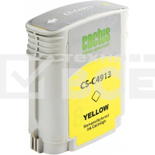 Картридж струйный Cactus CS-C4913 №82 жёлтый (72 мл) для HP Design Jet 500/800C
