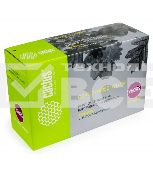 Картридж лазерный Cactus CS-CLT-Y609S желтый (7000 стр.) для Samsung CLP 770/770ND/775/775ND