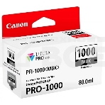 Картридж струйный Canon PFI-1000 MBK для IJ SFP PRO-1000 WFG. Матовый черный. 80 мл., фото 1