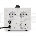 Стабилизатор напряжения Powerman AVS-D Voltage Regulator 1000VA, Digital Indication, 2x Schuko Outlets, 1m Power Cord, 230V, 1 year warranty, White, фото4