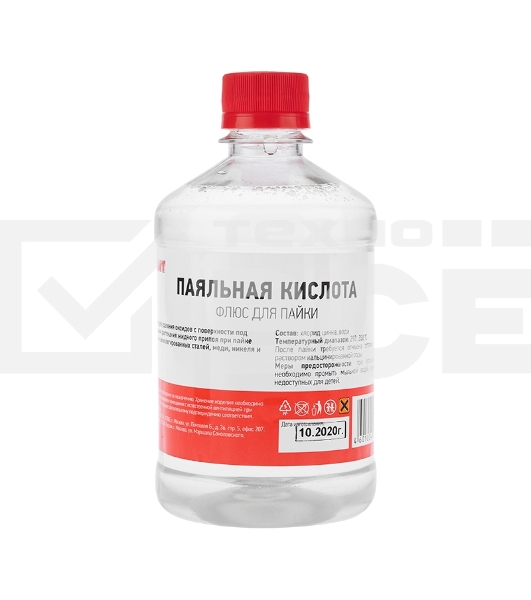 Флюс для пайки Rexant, ПАЯЛЬНАЯ КИСЛОТА, 500 мл, флакон