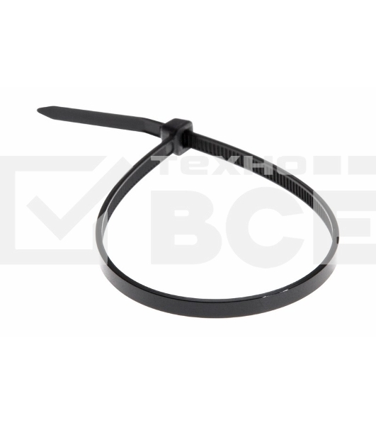 Хомут-стяжка кабельная нейлоновая Rexant 200 x4,8 мм, черная, упаковка 100 шт.