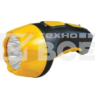 Фонарь LED 3804 (аккум 220В черн/жел. 4 LED; SLA пласт. короб) Ultraflash 9215