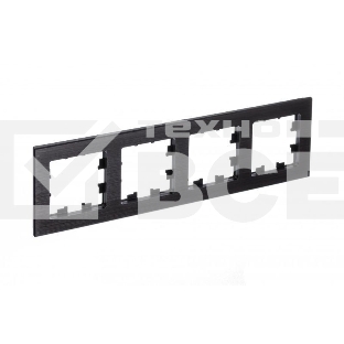 Рамка 4-м AtlasDesign Nature металл оникс SchE ATN312304