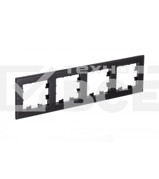Рамка 4-м AtlasDesign Nature металл оникс SchE ATN312304