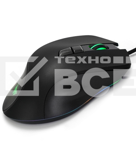 Мышь проводная Crown CMGM-903 черный, 7000 dpi, USB, кнопки - 7