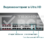 Коммутатор 24-port 10/100Mbps Unmanaged PoE+ Switch with 2 combo RJ-45/SFP uplink ports, metal case, rack mount, 24 802.3af/at compliant PoE+ ports, 2 gigabit combo RJ-45/SFP uplink ports, DIP switches for Extend mode, Isolation mode and Priority mode, up, фото7