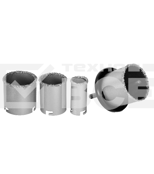 Набор коронок KRAFTOOL 3340_z01кольцевые с напылением из карбида вольфрама 4шт 33-53-67-73мм