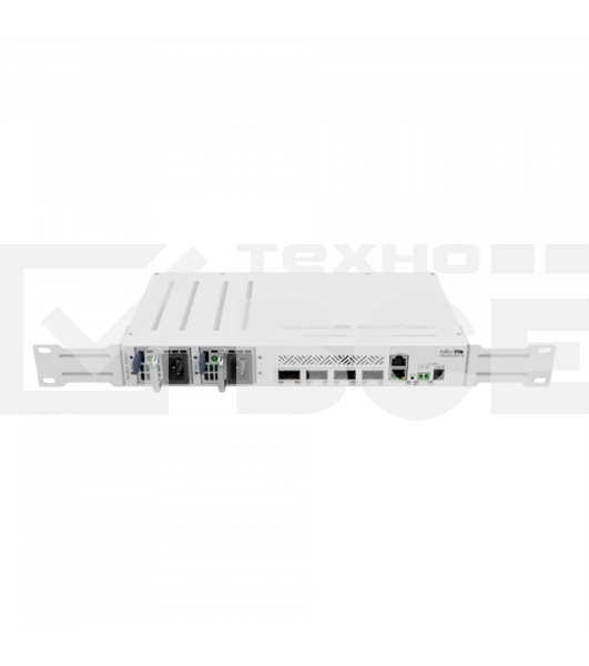 Коммутатор Mikrotik CRS504-4XQ-IN, 1x10Base-T/100Base-TX, 4xQSFP28, Switching capacity 800 Gbps