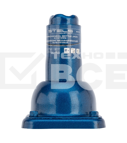 Домкрат механический бутылочный STELS, 2 т, h подъема 160–325 мм 50101