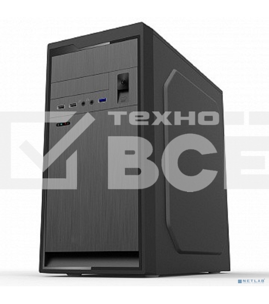 Компьютерный корпус MiniTower Powerman SV511 черный PMP-450ATX U2.0*2+U3.0*1+A(HD)