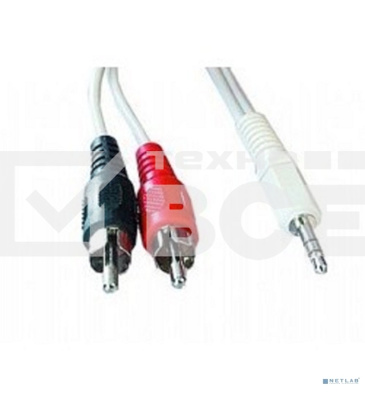 Кабель аудио Gembird Jack3.5/2xRCA, 2.5м