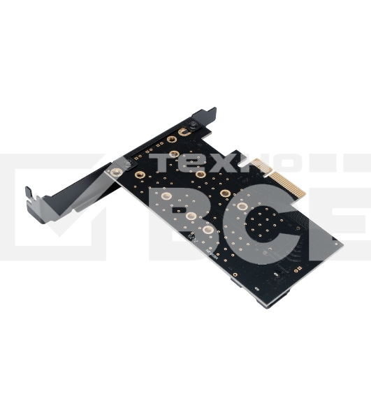 Адаптер для двух SSD M.2 (NVMe+SATA) в разъем PCI-e Gembird MF-PCIE-NVME-SATA, коробка