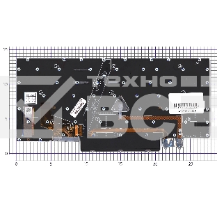 Клавиатура для ноутбука Lenovo ThinkPad X1 Yoga Gen 7 черная с подсветкой