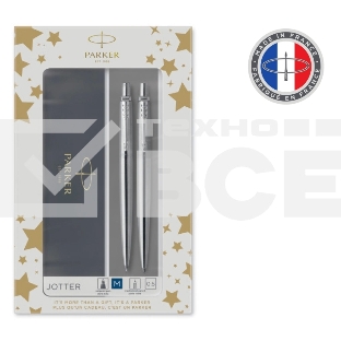 Набор ручек Parker Jotter Core KB61 (CW2093256) Stainless Steel CT, подарочная коробка ручка шариковая/карандаш механический 0.5
