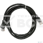 Патч-корд UTP Cablexpert PP12-1.5M/BK кат.5e, 1.5м, литой, многожильный (черный), фото3