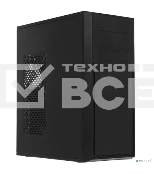 Компьютерный корпус c блоком питания 450 Ватт/ Case Foxline FL-302-FZ450-U32 ATX case, black, w/PSU 450W 8cm, w/2xUSB2.0+2xUSB3.0, w/pwr cord, w/o FAN