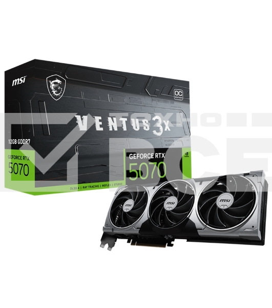 Видеокарта MSI GeForce RTX 5070 12G VENTUS 3X OC