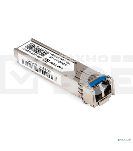 Трансивер SFP EXT-1G-SM1310-LC2-20KM (1000Base-LX для одномодового оптического кабеля, 1,25 Гбит/с, Tx:1310/Rx:1310 нм, до 20 км, разъем Duplex LC)
