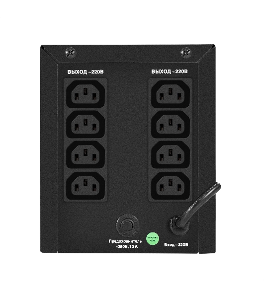 Источник бесперебойного питания ExeGate SpecialPro UNB-1000.LED.AVR.8C13 (1000VA/700W, LED, AVR, 8*C13, батарея 12V 7.2Ah - 2 шт., металлический корпус, Black)