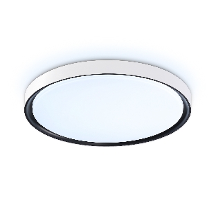 Потолочный светодиодный светильник Ambrella light FZ1247 WH/BK белый/черный IP54 20W 5000K D300*60 (Без ПДУ)