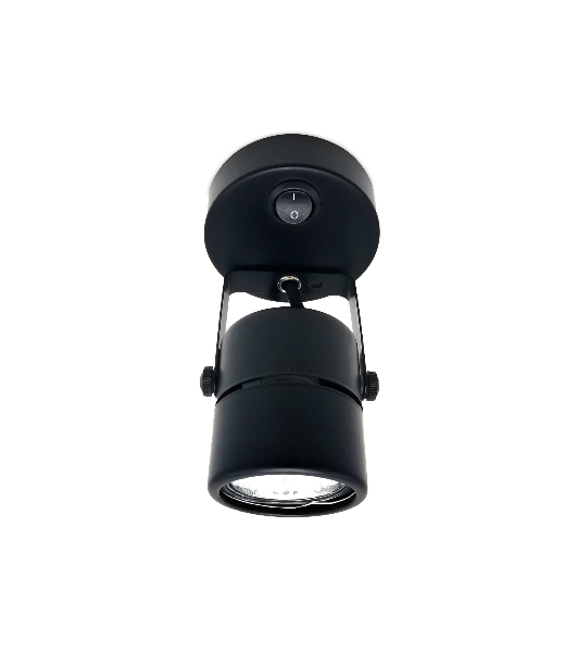 Накладной поворотный светильник Ambrella light TA102 BK черный GU10 D80*130*D60